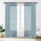 NAKIHOUSE Voile-Vorhang, graue Voile-Vorhänge für Wohnzimmer, 95 cm, lichtfilternd, Fensterbehandlung, durchscheinend und drapiert, Vorhänge mit Ösen für Schlafzimmer/Kinderzimmer, 132 x 241 cm, 2