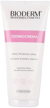 Bioderm Dermocrema – Intensive Pflege für trockene, empfindliche und schuppige Haut – Feuchtigkeitscreme für Hände und Körper mit Sheabutter – Dermoaktive Creme für Asphytische Haut – 200 ml