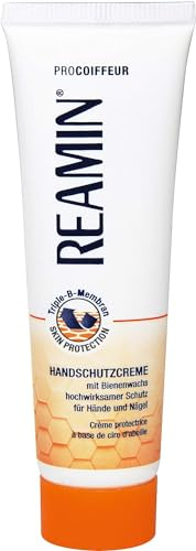 Reamin Handschutzcreme Tube mit Bienenwachs für Hände und Nägel, 75 ml (5 Stück)