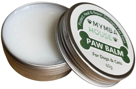 Mymba - Baume Biologique pour Pattes et Nez des Chiens et Chats- Hydrate, nourrit et répare - Protection Naturelle pour Pattes, Sabots de Chiens et Chats - Doux, léger et Efficace