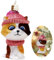 Hzyc Katze Weihnachtsbaum Ornament, Hand-geblasene Glas Ornamente, Katze Sammlung Figur hängende Ornamente, Weihnachtsdekorationen für Tierliebhaber Holiday Party Home Geschenke