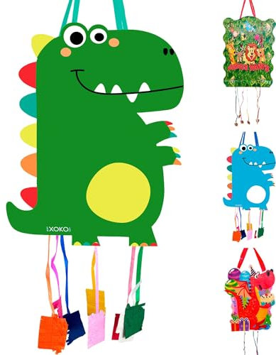 Piñata Cumpleaños Infantil - Piñata Dinosaurio - Piñata - Piñata Dinosaurio Cumpleaños - Cumpleaños Dinosaurios - Piñata Cumpleaños - Piñatas Infantiles - Piñatas - MANLOZ (DINO VERDE)