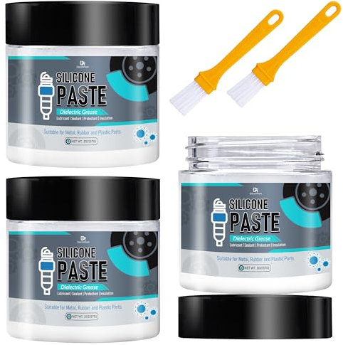 Dielectric Silicone Paste - 170g Automotive Grease for Electrical Connectors, Spark Plugs, Battery Terminals - Heat Resistant Marine Lube for O Rings, Insulation Protection