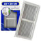 Rejilla Ventilacion Rectangular 100 x 200 mm Fabricada en Chapa Esmaltada Blanca - Garantía de 10 Años - MONTERAL