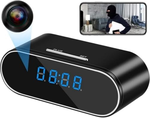 Generico Despertador Reloj Digital WIFI Video Audio Con Cámara Cámara Vigilancia