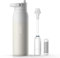 BRITA LARQ Essential Filter Trinkflasche (1 L) Edelstahl Wasser-Flasche, doppelwandige Isolierung (24h kalt) - filtert PFAS, Chlor & mehr (weiß, 1 l (inkl. Filter Upgrade-Kit))