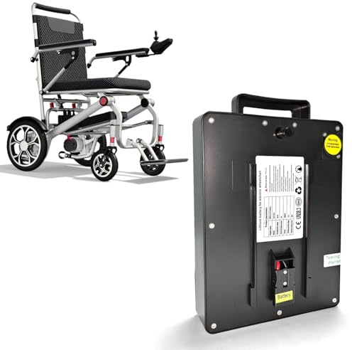 12AH Replacment Rechargeable Battery for D06 Electric Wheelchair, Life of up to 20KM,