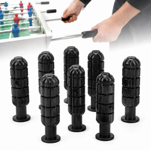 BuyWeek Tischfußball Griffe, 8 Stück rutschfeste Kunststoff Kicker Griffe | Tischfussball Ersatzteile für 12,7 mm Stangen Tischkicker