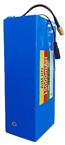 48V 15Ah Batería recargable de iones de litio,Ebike Batería 13S3P Bicicleta Electrica con Cargador Y BMS para patinetes eléctricos y bicicletas eléctricas de equilibrio 48V 15Ah,T+DC