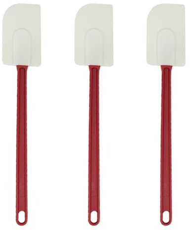 3 spatole in silicone, 40 cm x 7,5 cm, per uso alimentare, antiaderenti, resistenti al calore, per cottura e miscelazione