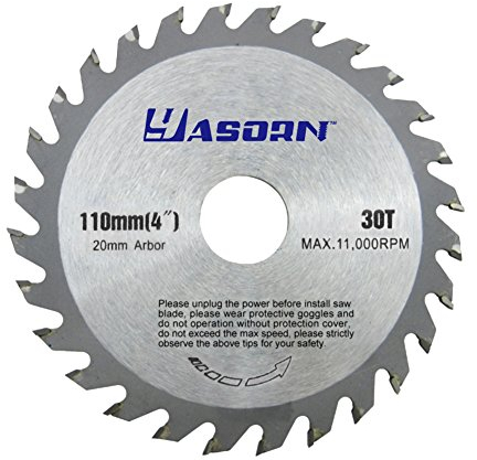 Yasorn 4 inch 28 Tooth Alloy Wood Cutting Wheel Circular Saw Blade 1pcs