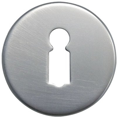 Schlüsselrosette BB WG mit Universaltr. U, ø 50mm, H:8mm, silber eloxiert WG D70, 1 Stück | Zubehör Türbeschläge