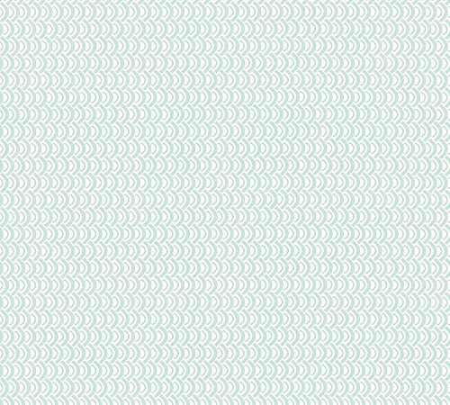 Esprit PVC-freie Vliestapete ECO Tapete geometrisch grafisch 10,05 m x 0,53 m grün metallic weiß Made in Germany 358193 35819-3
