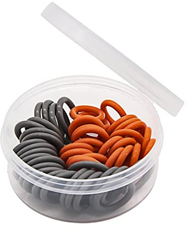 Gavin parts shop （25（red）+25（Grey）） 1/4 & 3/8'' Pressure Washer Quick Coulper QD Colored O-Rings（50/Pack）