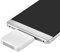 Portable Non-contact Card Reader Mini Smart High Frequency RFID ID Mobile Phone Card Reader with Micro USB Interface, Built-in Buzzer for Android, Plug and Play(White)