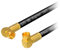 HB-DIGITAL 1m HDTV reines Kupfer SAT Antennenkabel 5-Fach geschirmt max 135dB RG6 Koax 2X 90° Grad Winkel-Kompressionsstecker VERGOLDET Koaxial Kabel 1080p Full HD 3D UHD Ultra 4K F-Stecker schwarz