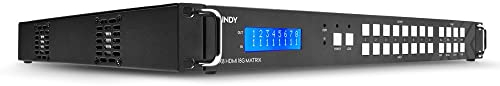 LINDY Matrix Video 8x8 HDMI 18G mit Scaler für Wand Monitor