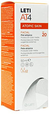 Leti At-4 Gesichtscreme SPF20 für atopische und trockene Haut, 50 ml