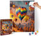 Schipper 609130858 Peinture par Numéros Montgolfières - Images Peinture pour Adultes avec Pinceau et Peinture Acrylique 40 x 50 cm