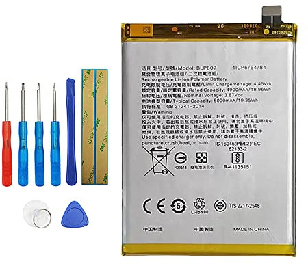 Batteria BLP807 per Oppo REALME 7 RMX2111/7 5G RMX2155 con toolkit