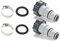 Atjocxe 2 Stück Schlauchadapter mit Kragen, Ersatz für Intex oberirdisches Schwimmbad, 3,8 cm bis 3,2 cm Schlauchadapter für Gewindepumpen und Kolbenventil