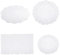 Lot de 60 napperons rectangulaires et ovales en papier dentelle assortis pour décoration de gâteaux, assiettes et soucoupes Blanc