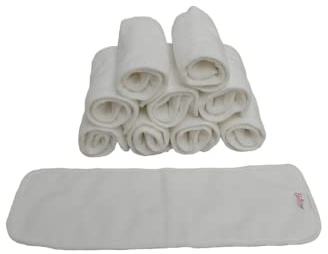 Bellissimo Baby™ 3-lagige Mikrofaser-Einsätze, 10 Stück. ☆ Super weicher Booster für wiederverwendbare Stoffwindeln