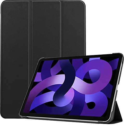 Kepuch Custer Hülle für iPad Air 11 2025 2024 / iPad Air 5 10.9 2022 / iPad Air 4 10.9 2020 / iPad Pro 11 2018,Smart PU-Leder Hüllen Schutzhülle Tasche Case Cover - Schwarz