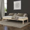 Hansales Holzbett 90x200 cm Lauli Scandi Style mit Rollrost aus unbehandeltem hartem FSC® Birken Vollholz - über 350 kg - Einzelbett Bettgestell - ohne Kopfteil - Kinderbett Jugendbett Gästebett