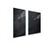 TMK ArtDeko Copri piano cottura induzione 75 x 52 cm copertura per piano cottura in vetroceramica 2 pezzi universale per piastre di cottura paraspruzzi tagliere in vetro temprato, asse
