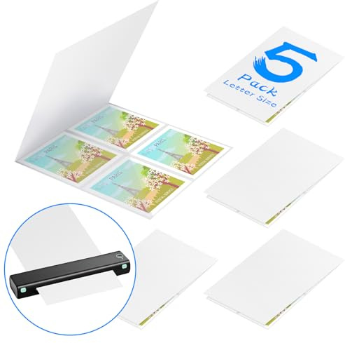 Laminator Trägerhülse Laminierträger Thermo Laminierträger Blätter Thermoträger Blatt für Laminator mit Allmarken Laminiertasche (5, Briefgröße)