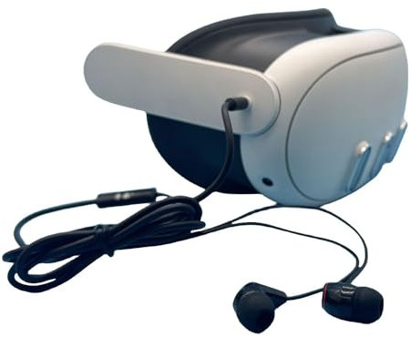 Auriculares intrauditivos para Meta Quest 3, Auriculares Earbuds para Quest 3 VR Auriculares para Juegos de Realidad Virtual