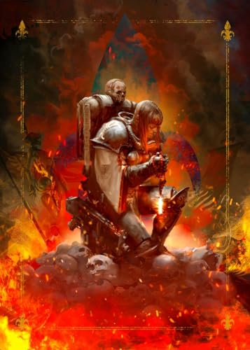 Displate Offiziell Warhammer MetallPoster Magnetische Befestigung Inklusive Lizenziert Bilder Hochwertiges Poster Imperium Ebon Chalice Battle Sister Poster 45 cm x 32 cm