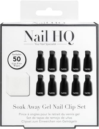 Nail HQ Soak Away Gel Nail Clip Set