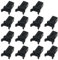 AORVYUI 15 x Touch Top Bin Lid Plastic Repair Replacement Compatible with Brabantia 3 to 50 Litre Touch Lid Bin Car Sunglasses Set Black