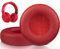SOULWIT Cuscini Auricolari di Ricambio per Monster Beats Pro/by Dr Dre Detox Cuffie, Cuscinetti Auricolari con Pelle Proteica più Morbida, Schiuma ad Alta Densità per Isolamento Acustico-Rosso