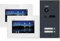 SCHUTZER Balter EVO 2-Draht Bus Video Türsprechanlage Komplettsystem mit 150° Weitwinkelkamera, 2 Klingeltasten 7 Touchscreen-Monitor (Schwarz/Weiß ohne Wi-Fi, 2 Familienhaus)