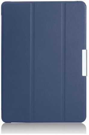 Funda para Samsung Galaxy Tab S2 de 8.0 pulgadas con tapa para tablet Samsung T710 T715 T713 de 8 pulgadas, funda protectora con función atril, parte trasera transparente, cubierta magnética (azul