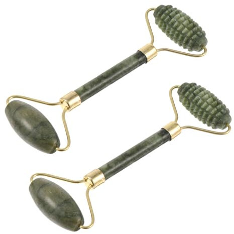 HAPINARY 2stücke Jade Roller Und Gua Sha Für Gesicht Massage Gesichtsrollerstein Aus Echter Jade Körper-jaderoller Mit Schaberoller Für Hautpflege Jaderoller-massagegerät Für Anti-aging