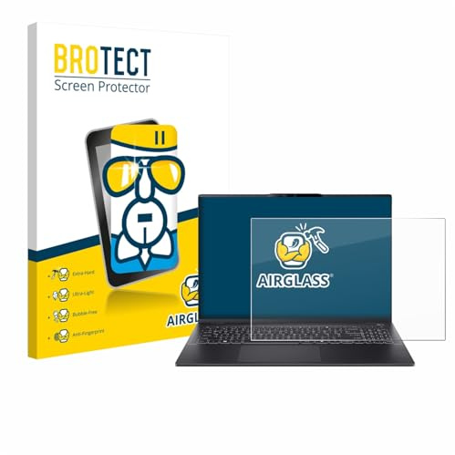 BROTECT Schutzglas für Acer Swift 16 AI | Transparenter Displayschutz Made in Germany Schutzfolie Panzer Folie Glas 9H Anti-Fingerprint Einfache Montage Clear