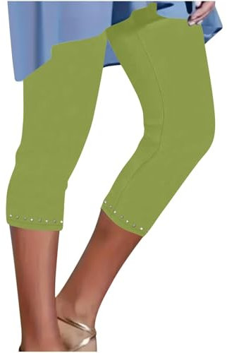 Generisch Bottom Shorts Women's High Waist Shorts Yoga Pants Women's 3/4 Leggings Jogging Bottoms Summer Trousers Comfortable Lightweight Airy Fabric Trousers Beach Trousers Leisure Trousers Hiking