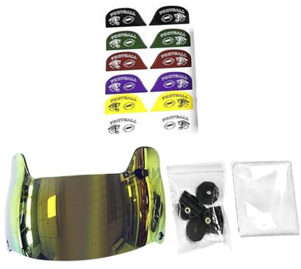predolo Football Helmet Visor Eye Protection for Adults And Youth, Gold
