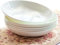 Juego de 6 Platos Hondos de Porcelana Bone China – Platos para Pasta Redondos Blancos de 20,5 Cm, Aptos para Microondas y Lavavajillas