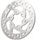 Abaodam Electric Scooter Brake Disc Rotor High Strength Lightweight Design Enhanced Heat Dissipation Suitable for Bicycles and Scooters