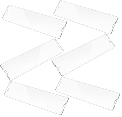 Cabilock 6piezas Marcos De Acrílico Transparente Para Placas De Puerta De Soportes Para Oficinas Salas De Reunión y Hospitales