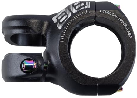 ACOLY Schwarzer kurzer Mountainbike-Vorbau – 35 mm Durchmesser, 40 mm Länge, 0 Grad Anstieg, passend für Rennräder/MTB/BMX