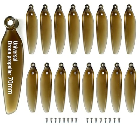 16 Stück universelle Drohnenpropeller, geräuscharme, schnell wechselbare, faltbare Ersatzblätter, langlebiges Ersatzteilset kompatibel mit den meisten Drohnen F89/PL710/M22/B16/H12/D35/G10/S20U11/F11