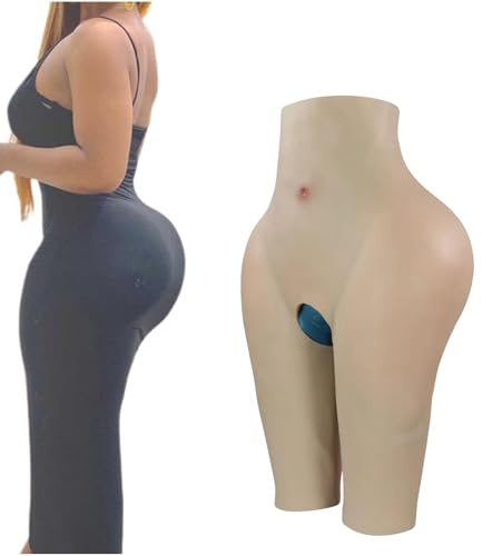 SoTUCR Mutandine Lifting in Silicone Pieno con Cavallo Aperto Pantaloni Imbottiti per Glutei Modellatore di Fianchi Reggiseno Push Up per Cosplay,Color 2,One Size