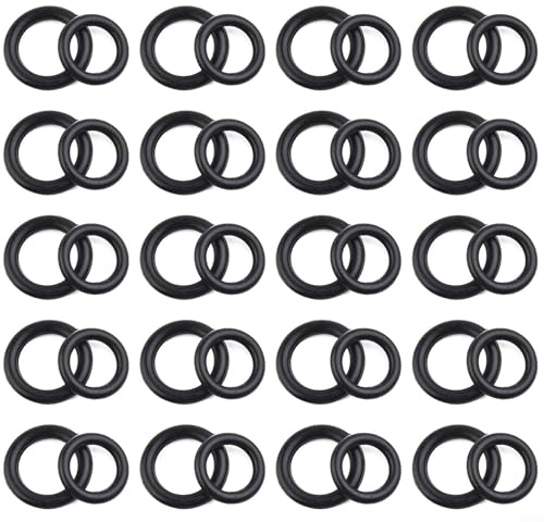 O For Ring Set For Kärcher For Nilfisk Hochdruckreiniger-Dichtungen, Schnelltrennung, kompatible Gummi-Unterlegscheiben, 40 Stück, sichere Auslaufschutz, einfache Installation
