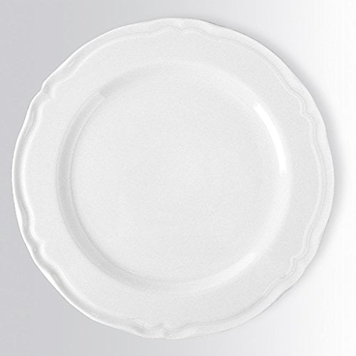 Saturnia Set di 3 Sottopiatti Stile Inglese in Porcellana Bianca Decoro Praga (Sottopiatti 31cm)